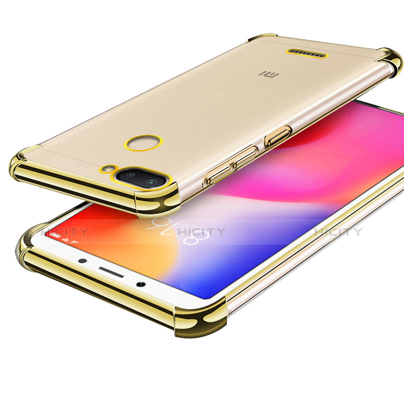 Silikon Schutzhülle Ultra Dünn Tasche Durchsichtig Transparent H01 für Xiaomi Redmi 6 Gold