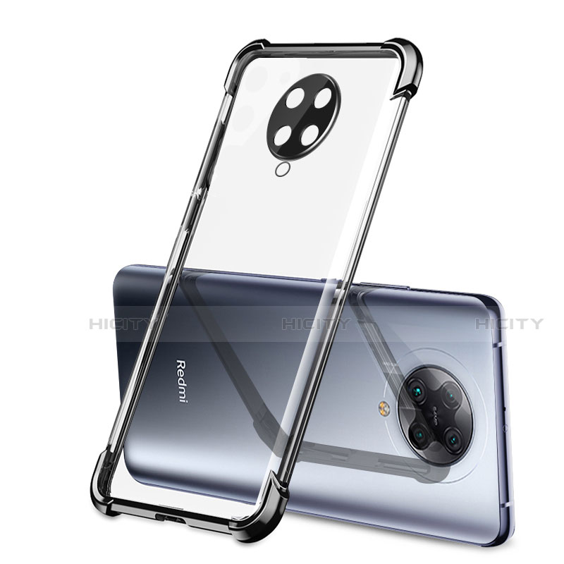 Silikon Schutzhülle Ultra Dünn Tasche Durchsichtig Transparent H01 für Xiaomi Redmi K30 Pro Zoom Schwarz Plus