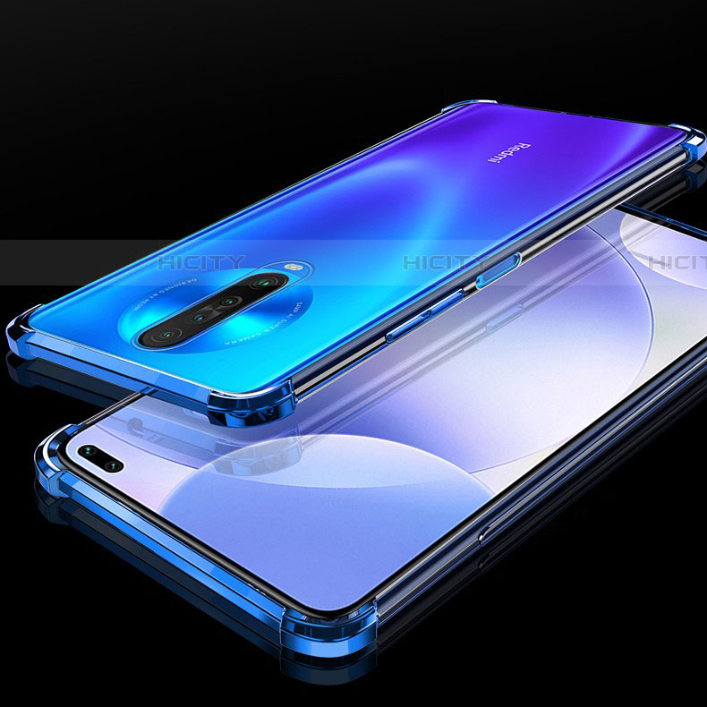 Silikon Schutzhülle Ultra Dünn Tasche Durchsichtig Transparent H01 für Xiaomi Redmi K30i 5G Blau