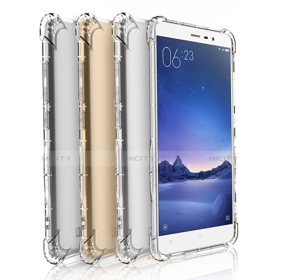 Silikon Schutzhülle Ultra Dünn Tasche Durchsichtig Transparent H01 für Xiaomi Redmi Note 3