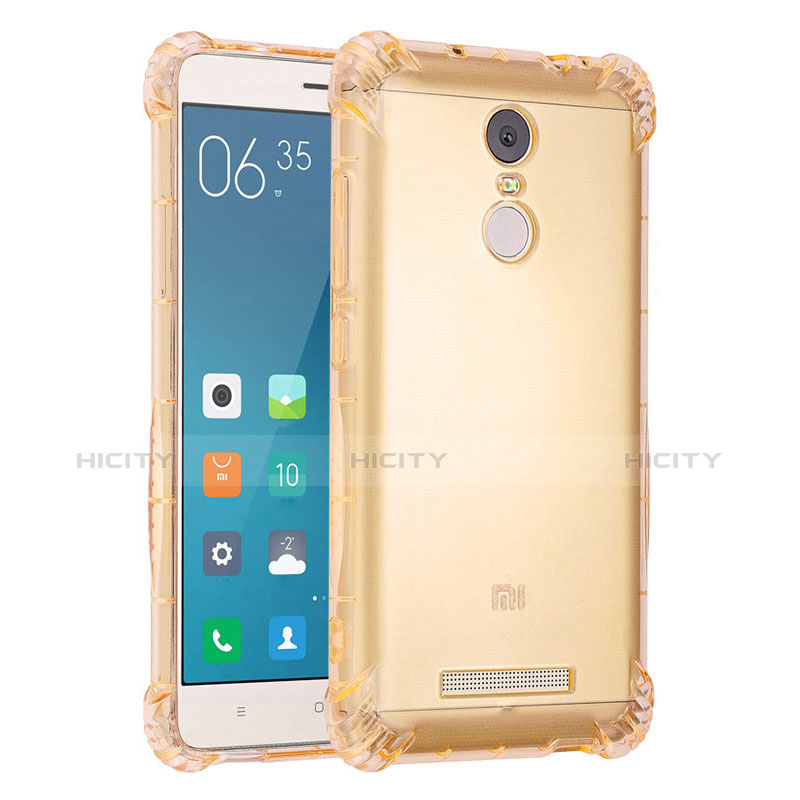 Silikon Schutzhülle Ultra Dünn Tasche Durchsichtig Transparent H01 für Xiaomi Redmi Note 3 Gold