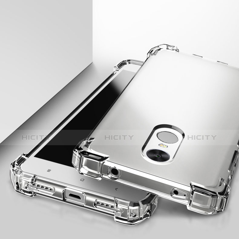 Silikon Schutzhülle Ultra Dünn Tasche Durchsichtig Transparent H01 für Xiaomi Redmi Note 4X groß