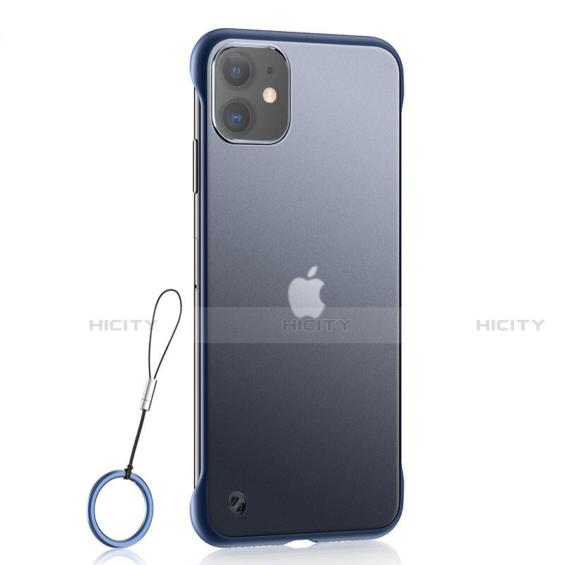 Silikon Schutzhülle Ultra Dünn Tasche Durchsichtig Transparent H02 für Apple iPhone 11 Blau Plus