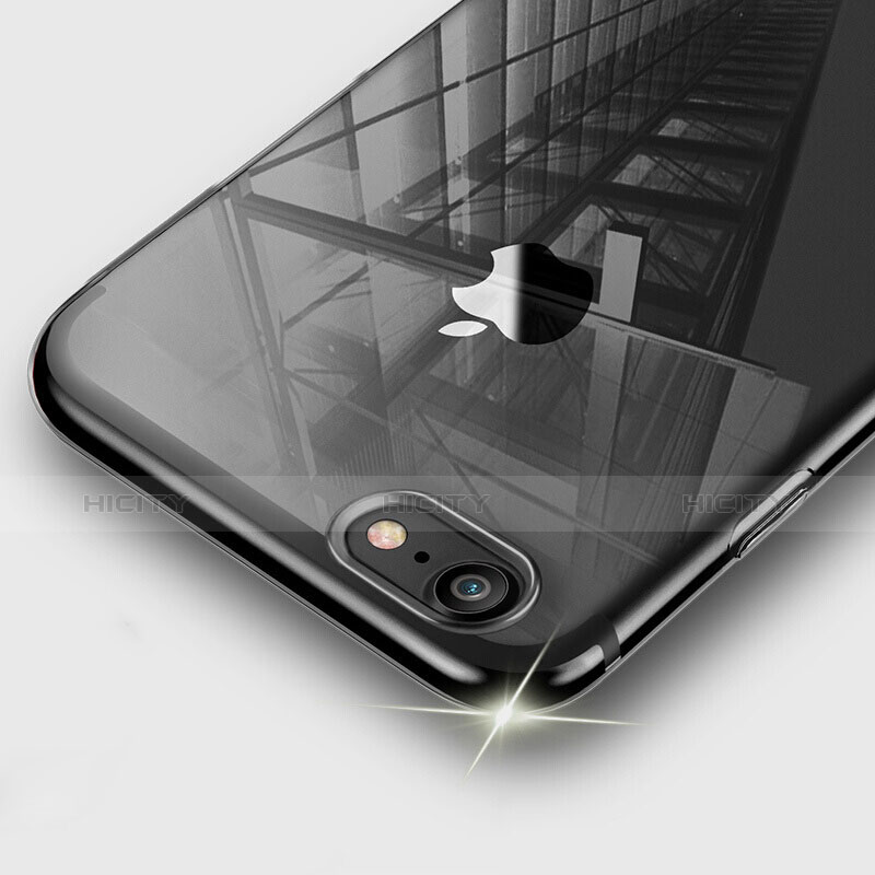 Silikon Schutzhülle Ultra Dünn Tasche Durchsichtig Transparent H02 für Apple iPhone 7 Klar groß