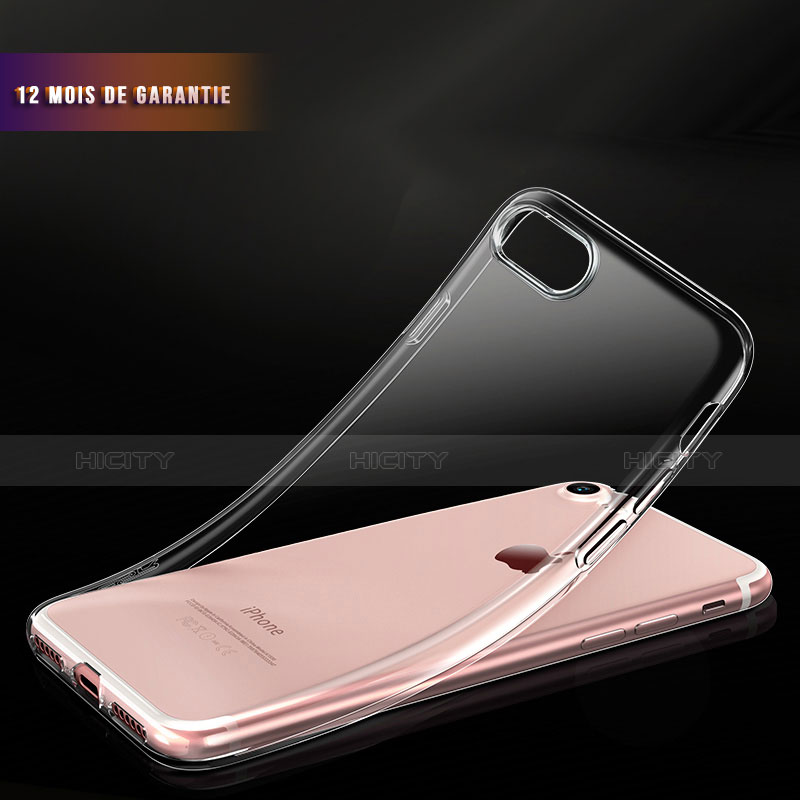 Silikon Schutzhülle Ultra Dünn Tasche Durchsichtig Transparent H02 für Apple iPhone 7 Klar groß