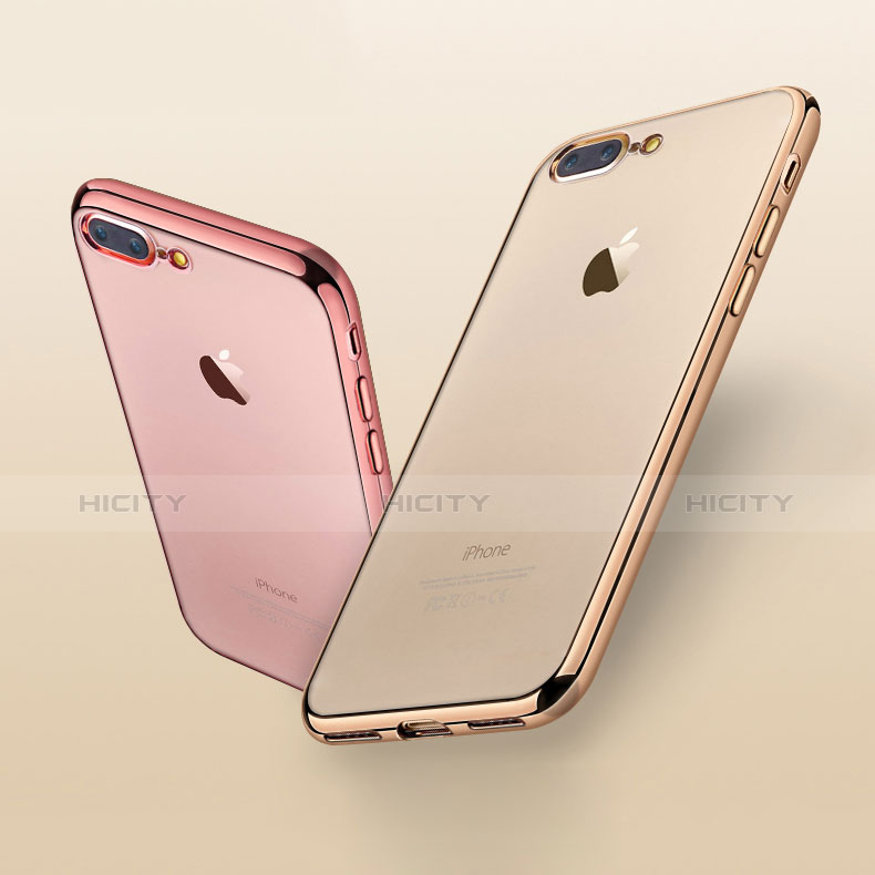 Silikon Schutzhülle Ultra Dünn Tasche Durchsichtig Transparent H02 für Apple iPhone 7 Plus