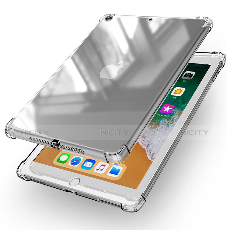 Silikon Schutzhülle Ultra Dünn Tasche Durchsichtig Transparent H02 für Apple New iPad 9.7 (2017)