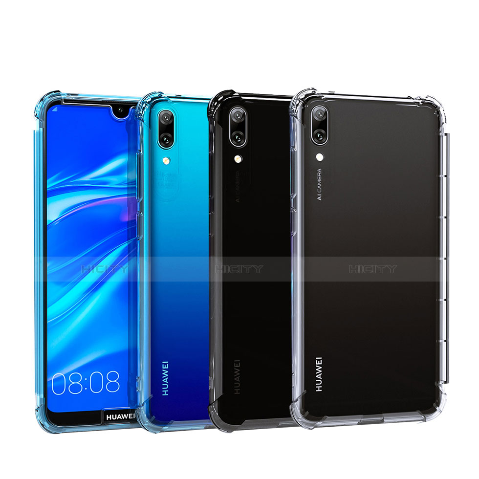 Silikon Schutzhülle Ultra Dünn Tasche Durchsichtig Transparent H02 für Huawei Enjoy 9