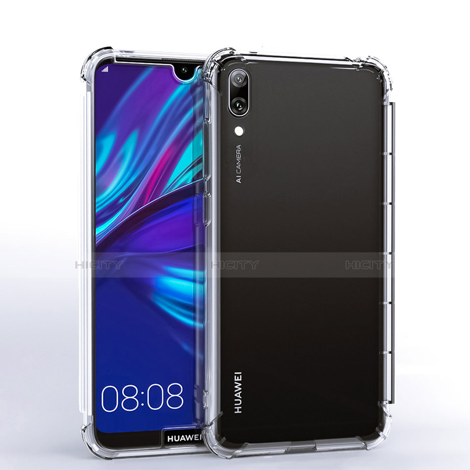 Silikon Schutzhülle Ultra Dünn Tasche Durchsichtig Transparent H02 für Huawei Enjoy 9