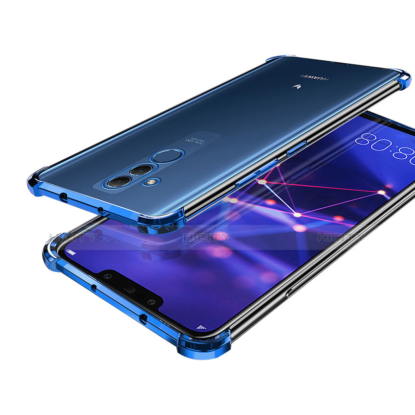 Silikon Schutzhülle Ultra Dünn Tasche Durchsichtig Transparent H02 für Huawei Maimang 7 Blau