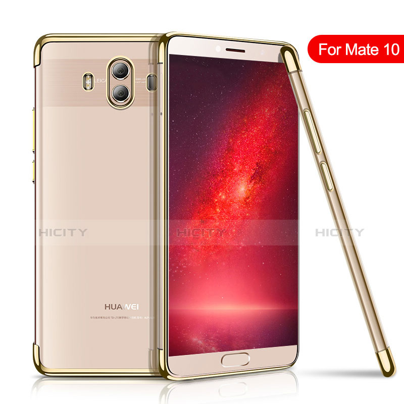 Silikon Schutzhülle Ultra Dünn Tasche Durchsichtig Transparent H02 für Huawei Mate 10 Gold Plus