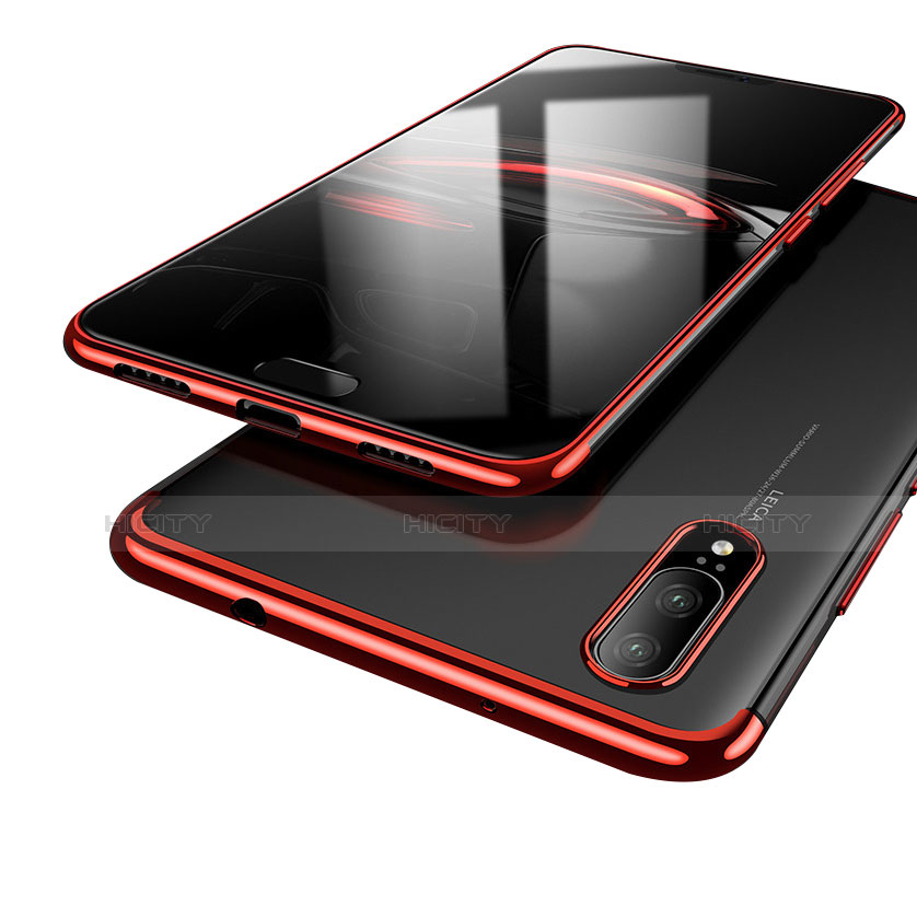 Silikon Schutzhülle Ultra Dünn Tasche Durchsichtig Transparent H02 für Huawei P20