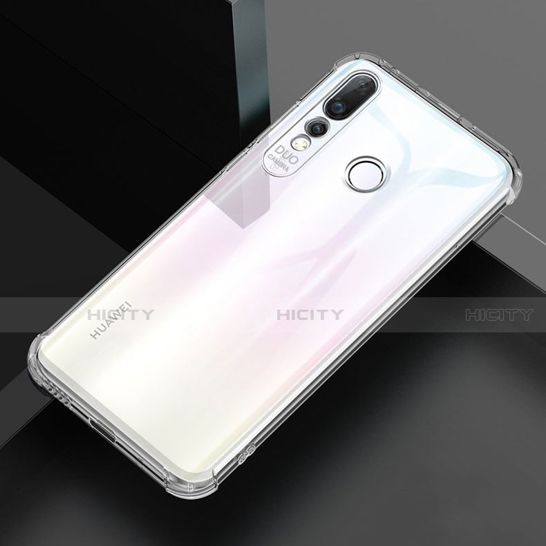 Silikon Schutzhülle Ultra Dünn Tasche Durchsichtig Transparent H02 für Huawei P30 Lite XL groß