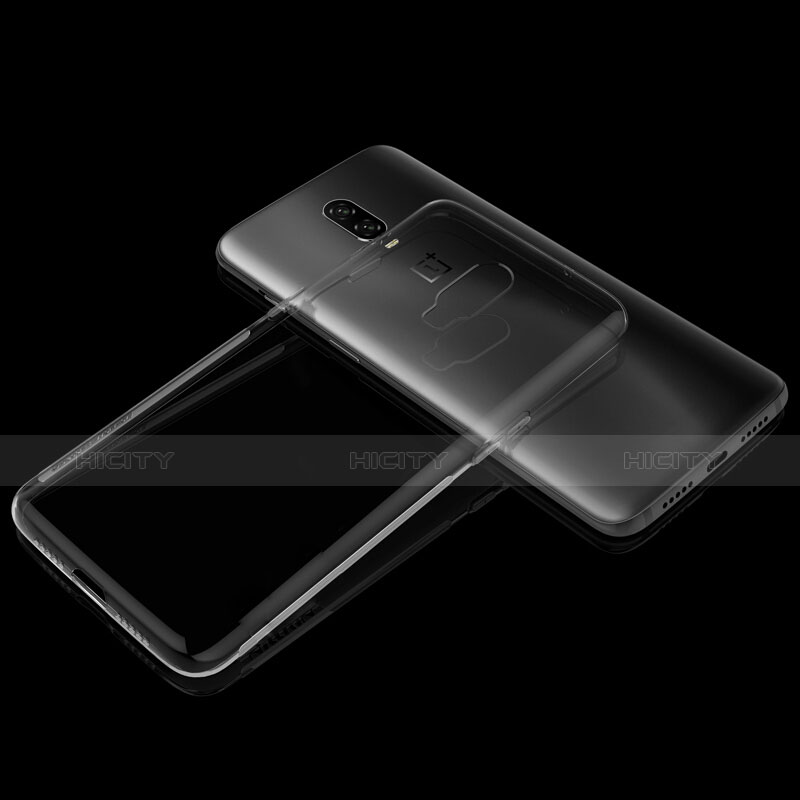 Silikon Schutzhülle Ultra Dünn Tasche Durchsichtig Transparent H02 für OnePlus 6T