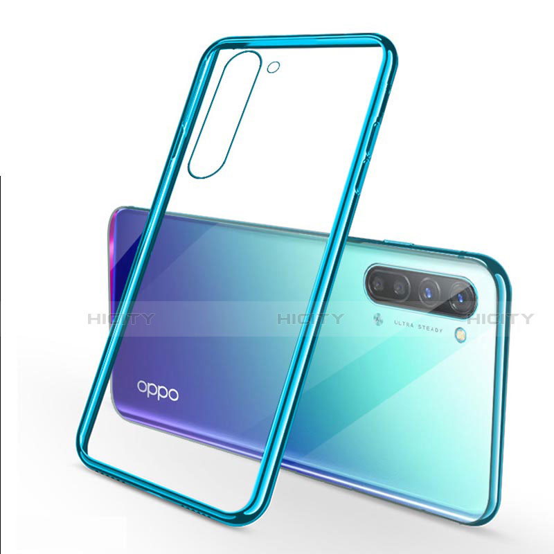 Silikon Schutzhülle Ultra Dünn Tasche Durchsichtig Transparent H02 für Oppo F15 groß