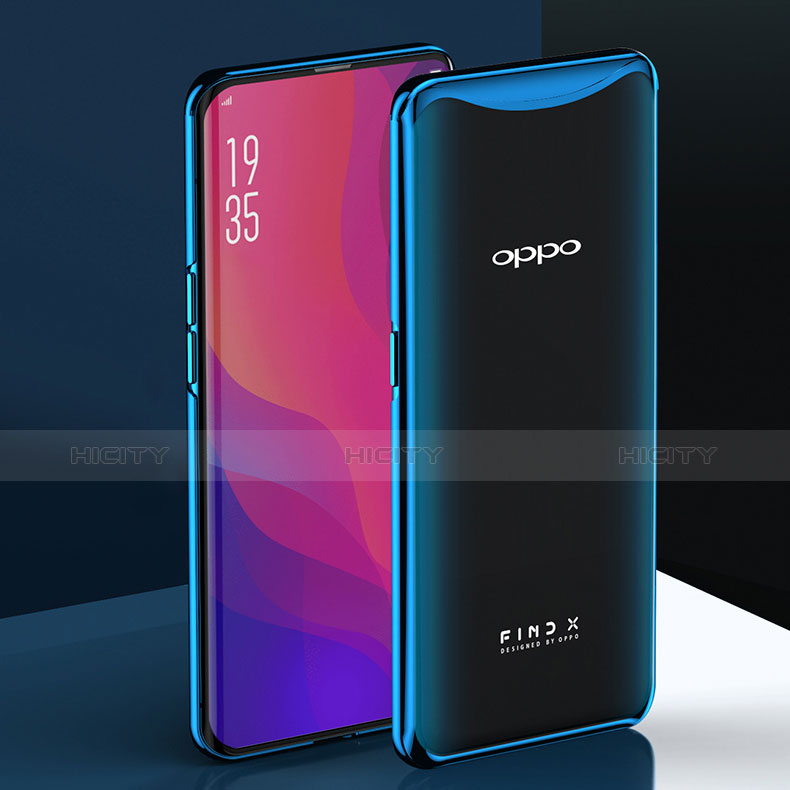 Silikon Schutzhülle Ultra Dünn Tasche Durchsichtig Transparent H02 für Oppo Find X