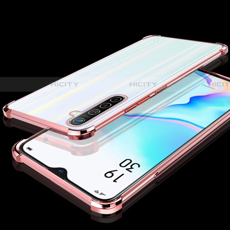 Silikon Schutzhülle Ultra Dünn Tasche Durchsichtig Transparent H02 für Oppo K5 Rosegold Plus