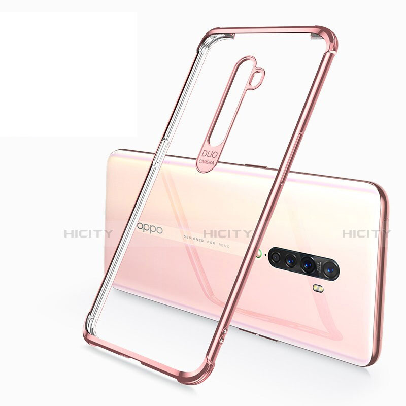 Silikon Schutzhülle Ultra Dünn Tasche Durchsichtig Transparent H02 für Oppo Reno2 groß