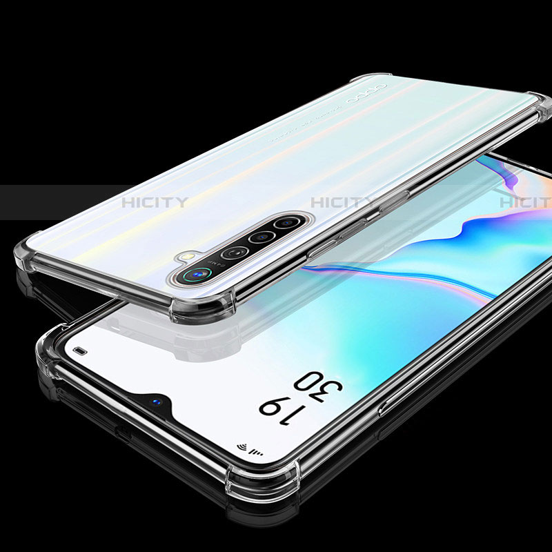 Silikon Schutzhülle Ultra Dünn Tasche Durchsichtig Transparent H02 für Realme XT