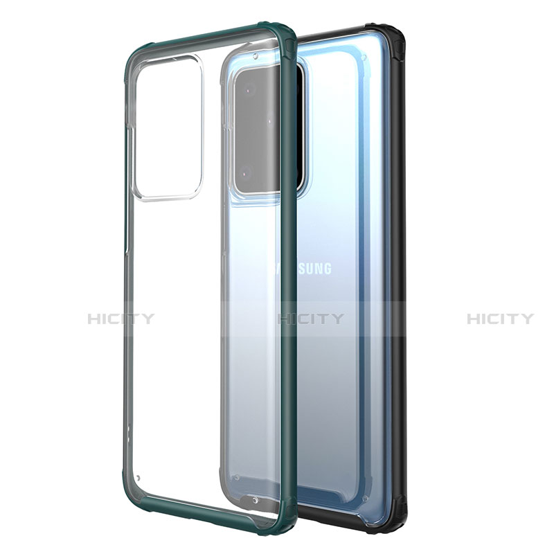 Silikon Schutzhülle Ultra Dünn Tasche Durchsichtig Transparent H02 für Samsung Galaxy S20 Ultra groß