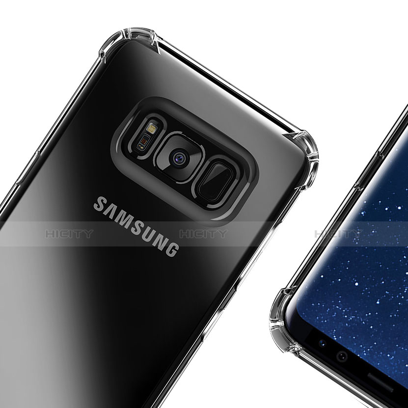 Silikon Schutzhülle Ultra Dünn Tasche Durchsichtig Transparent H02 für Samsung Galaxy S8