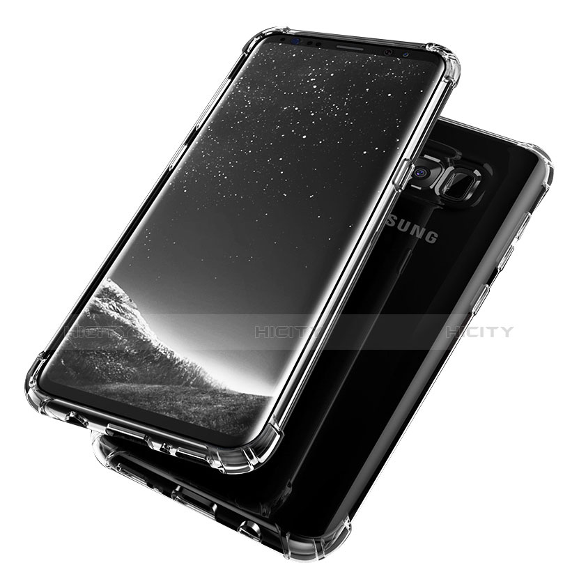 Silikon Schutzhülle Ultra Dünn Tasche Durchsichtig Transparent H02 für Samsung Galaxy S8 Klar