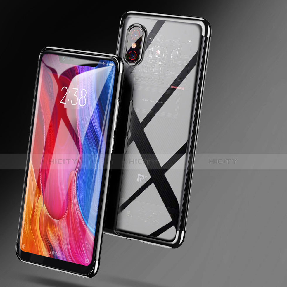 Silikon Schutzhülle Ultra Dünn Tasche Durchsichtig Transparent H02 für Xiaomi Mi 8 Pro Global Version