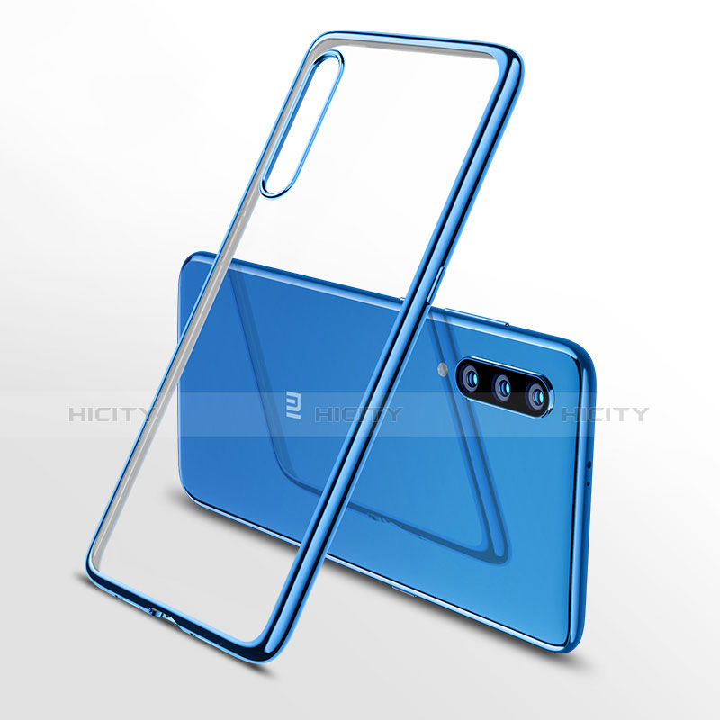 Silikon Schutzhülle Ultra Dünn Tasche Durchsichtig Transparent H02 für Xiaomi Mi 9 Blau