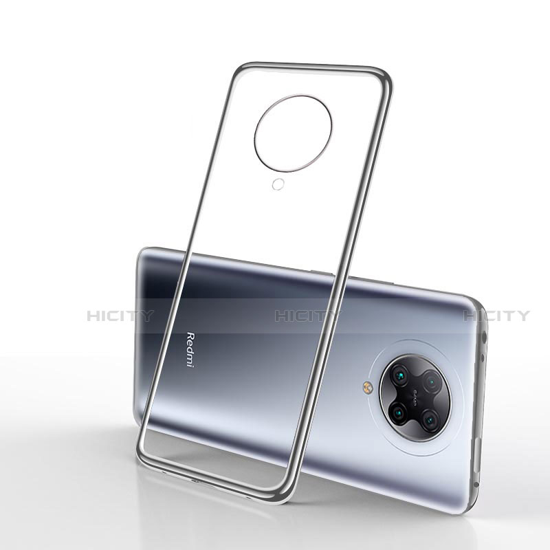 Silikon Schutzhülle Ultra Dünn Tasche Durchsichtig Transparent H02 für Xiaomi Redmi K30 Pro Zoom Schwarz