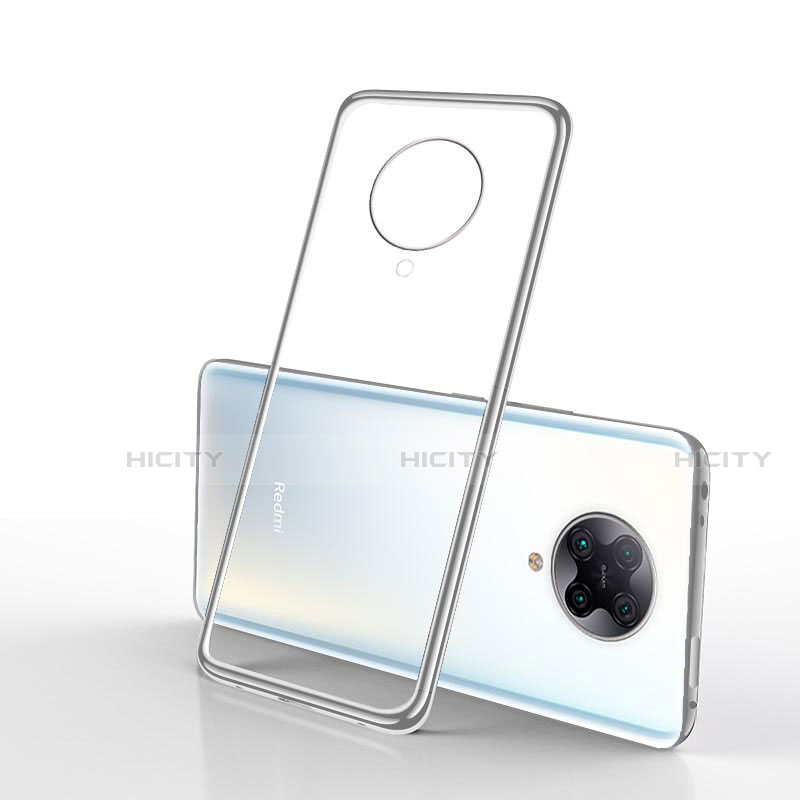 Silikon Schutzhülle Ultra Dünn Tasche Durchsichtig Transparent H02 für Xiaomi Redmi K30 Pro Zoom Silber Plus