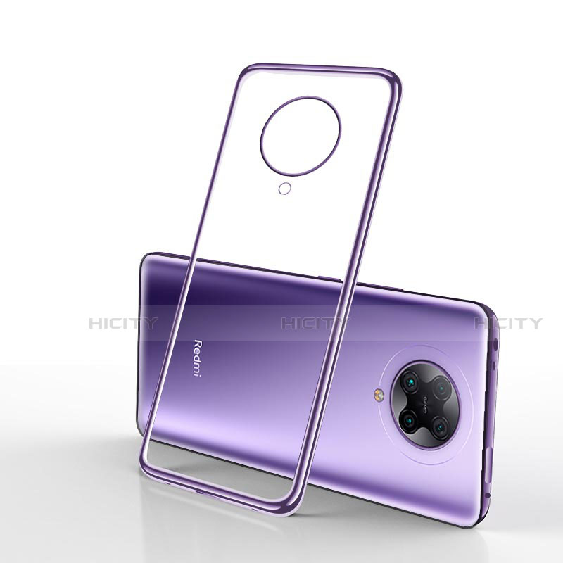 Silikon Schutzhülle Ultra Dünn Tasche Durchsichtig Transparent H02 für Xiaomi Redmi K30 Pro Zoom Violett