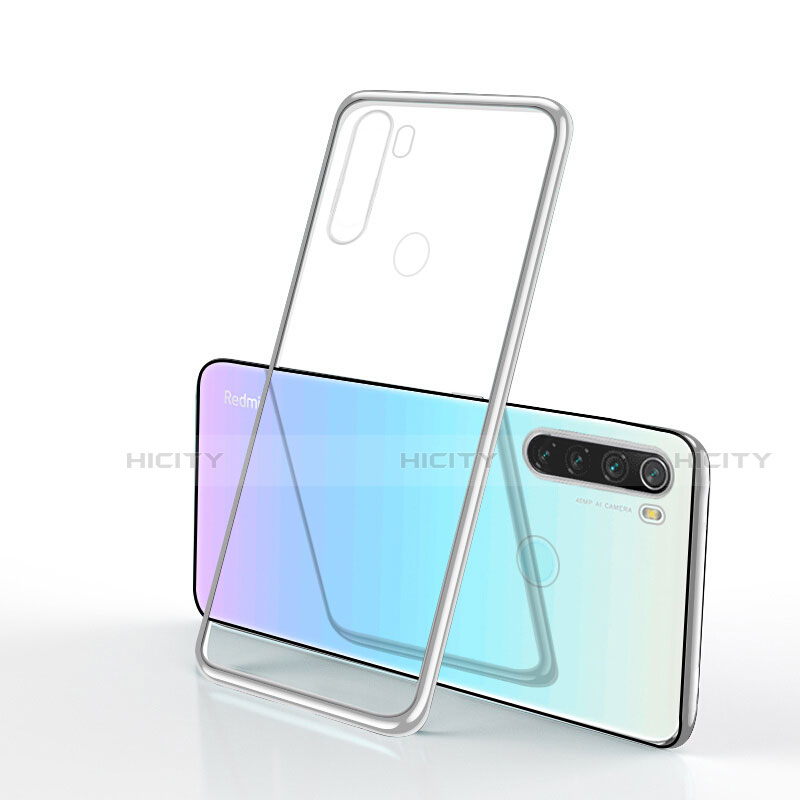 Silikon Schutzhülle Ultra Dünn Tasche Durchsichtig Transparent H02 für Xiaomi Redmi Note 8 (2021) groß