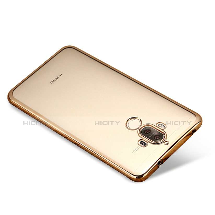 Silikon Schutzhülle Ultra Dünn Tasche Durchsichtig Transparent H03 für Huawei Mate 9 Gold