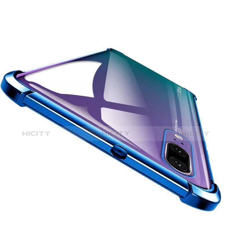 Silikon Schutzhülle Ultra Dünn Tasche Durchsichtig Transparent H03 für Huawei P20 groß