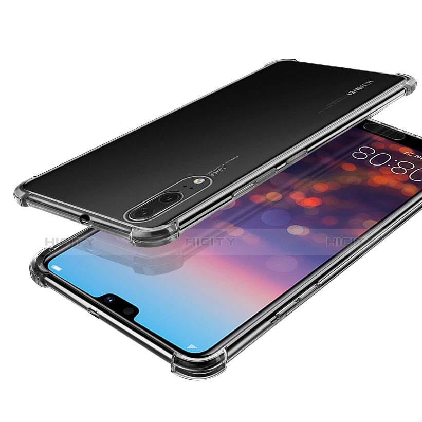 Silikon Schutzhülle Ultra Dünn Tasche Durchsichtig Transparent H03 für Huawei P20 Klar