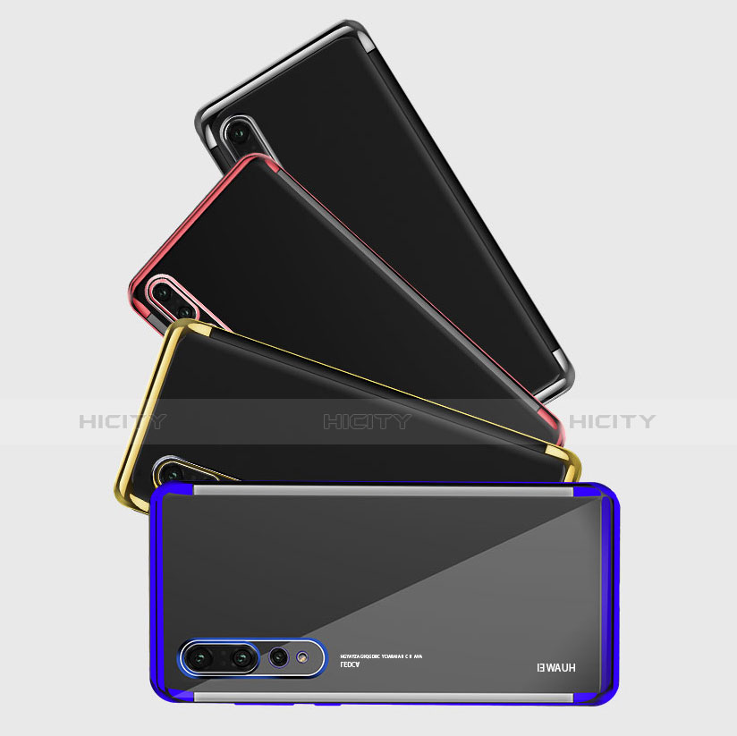 Silikon Schutzhülle Ultra Dünn Tasche Durchsichtig Transparent H03 für Huawei P20 Pro groß