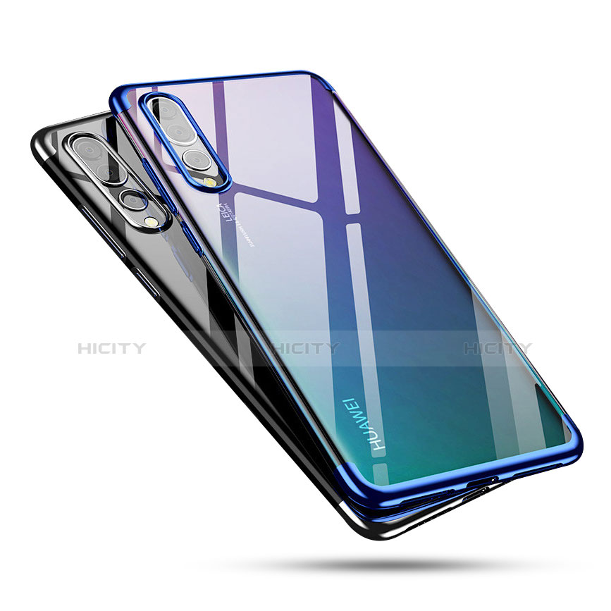 Silikon Schutzhülle Ultra Dünn Tasche Durchsichtig Transparent H03 für Huawei P20 Pro groß