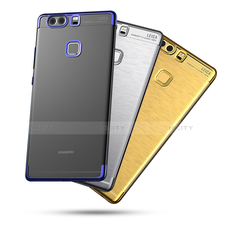 Silikon Schutzhülle Ultra Dünn Tasche Durchsichtig Transparent H03 für Huawei P9 groß