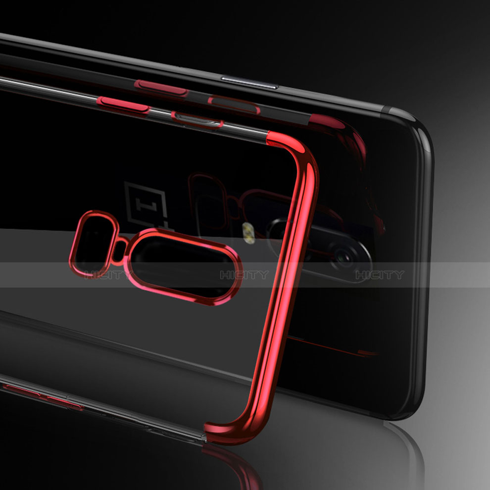 Silikon Schutzhülle Ultra Dünn Tasche Durchsichtig Transparent H03 für OnePlus 6