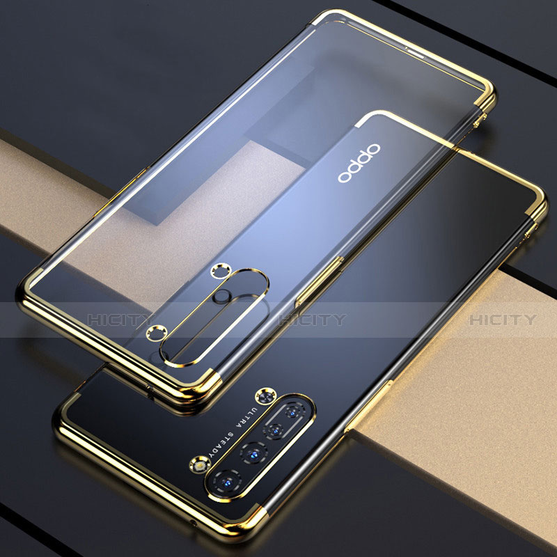 Silikon Schutzhülle Ultra Dünn Tasche Durchsichtig Transparent H03 für Oppo K7 5G Gold