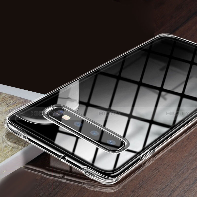 Silikon Schutzhülle Ultra Dünn Tasche Durchsichtig Transparent H03 für Samsung Galaxy S10 5G groß