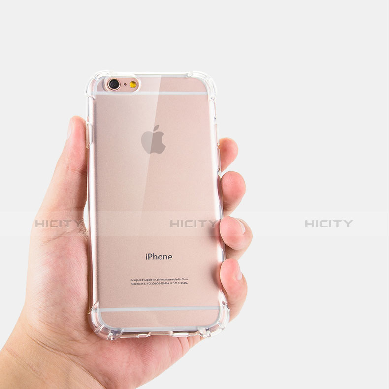 Silikon Schutzhülle Ultra Dünn Tasche Durchsichtig Transparent H04 für Apple iPhone 6S Klar