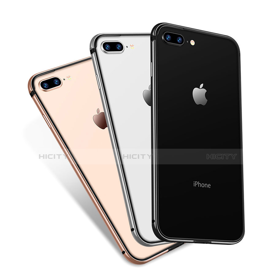 Silikon Schutzhülle Ultra Dünn Tasche Durchsichtig Transparent H04 für Apple iPhone 8 Plus