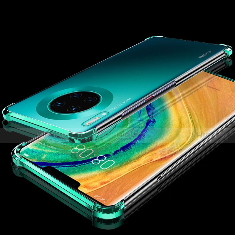 Silikon Schutzhülle Ultra Dünn Tasche Durchsichtig Transparent H04 für Huawei Mate 30 Pro groß