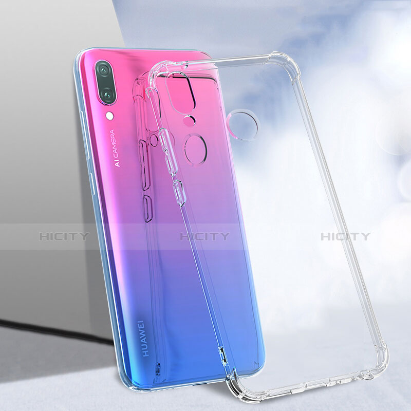 Silikon Schutzhülle Ultra Dünn Tasche Durchsichtig Transparent H04 für Huawei Y9 (2019)