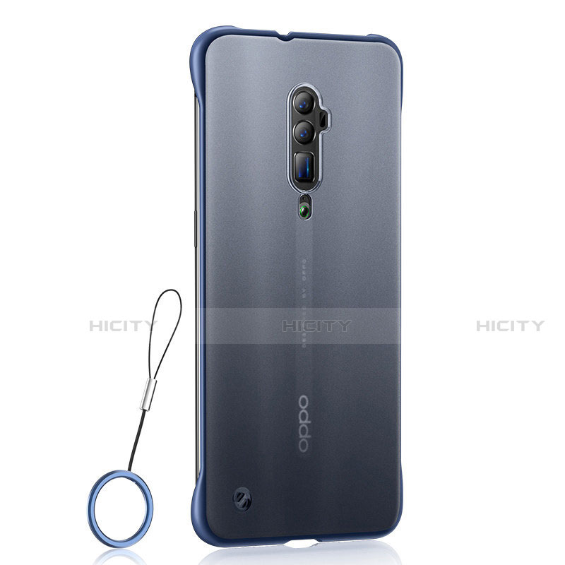 Silikon Schutzhülle Ultra Dünn Tasche Durchsichtig Transparent H04 für Oppo Reno 10X Zoom Blau Plus