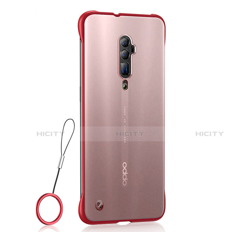 Silikon Schutzhülle Ultra Dünn Tasche Durchsichtig Transparent H04 für Oppo Reno 10X Zoom Rot Plus