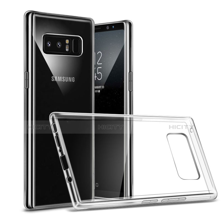 Silikon Schutzhülle Ultra Dünn Tasche Durchsichtig Transparent H04 für Samsung Galaxy Note 8 Duos N950F Klar