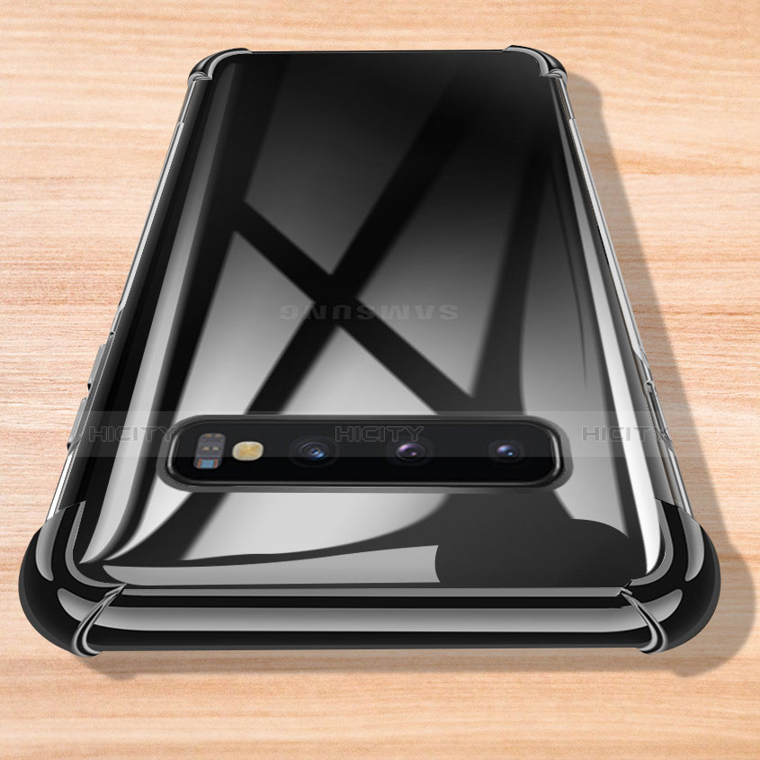 Silikon Schutzhülle Ultra Dünn Tasche Durchsichtig Transparent H04 für Samsung Galaxy S10 groß