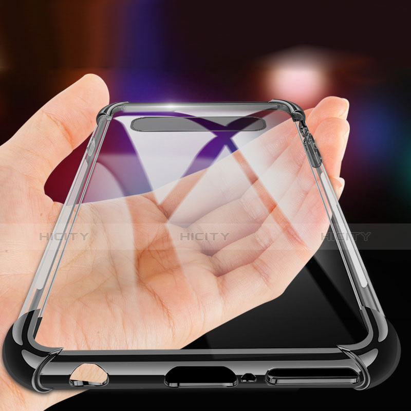 Silikon Schutzhülle Ultra Dünn Tasche Durchsichtig Transparent H04 für Samsung Galaxy S10 groß